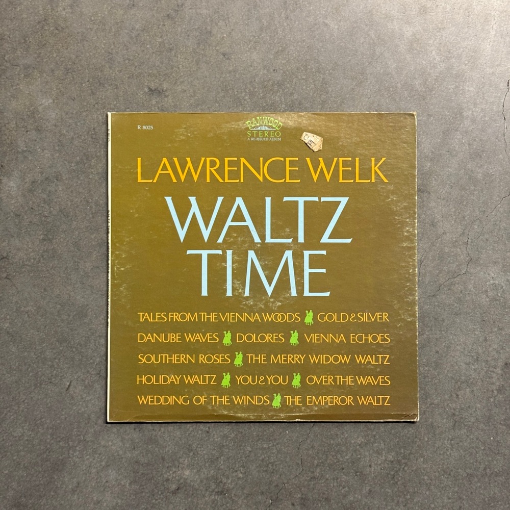 Lawrence Welk Waltz Time Vinyl LP Ranwood R-8025 & Jungle Book 45 RPM Record